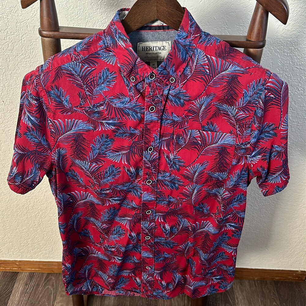 Heritage Short Sleeve Button Down Shirt Size Men’s:M